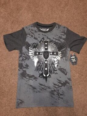 Black Graphic Cross Short-Sleeve Men’s T-Shirt